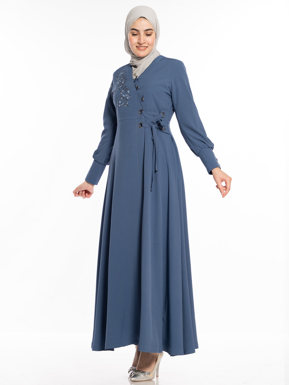 Nadine Chest-Embroidered Jilbab