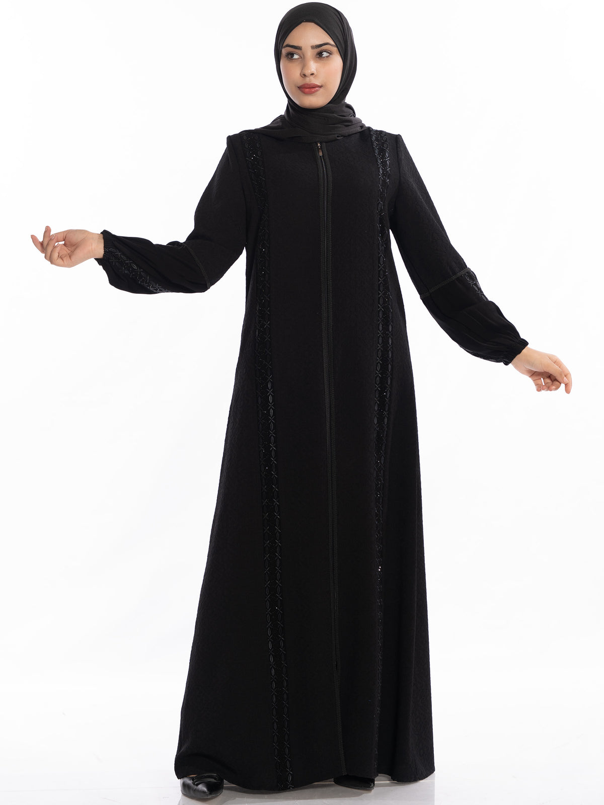 Nuha Black Abaya