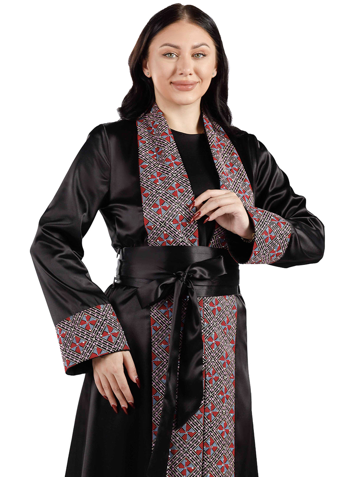 Lana Full-Length Bisht with Long Sleeves