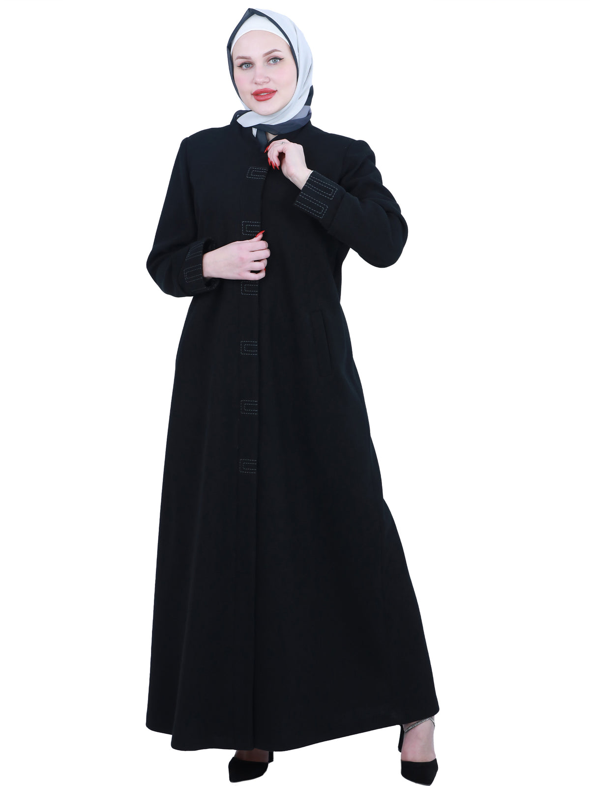 Rida Plus-Size Winter Jilbab, 46–54