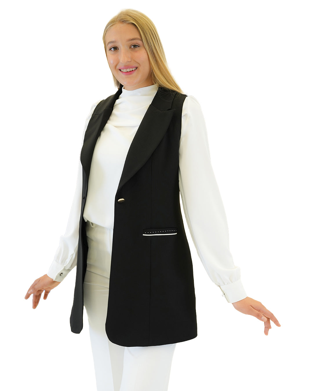 Classic Straight-Cut Vest, Sizes 38–52