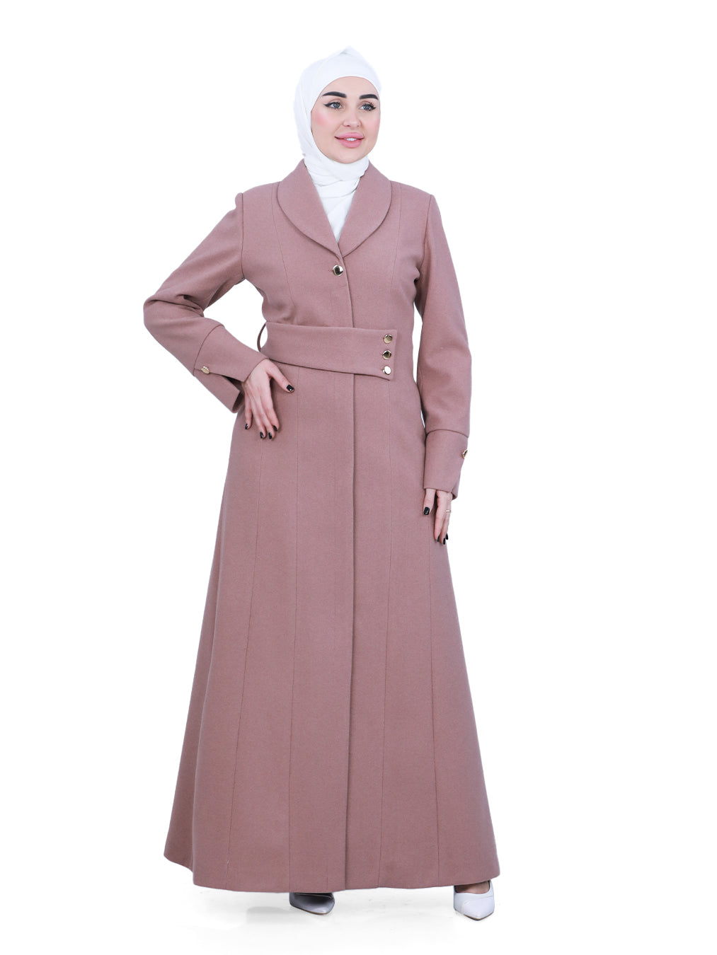 Ilaf Winter Jilbab with Waist Buttons