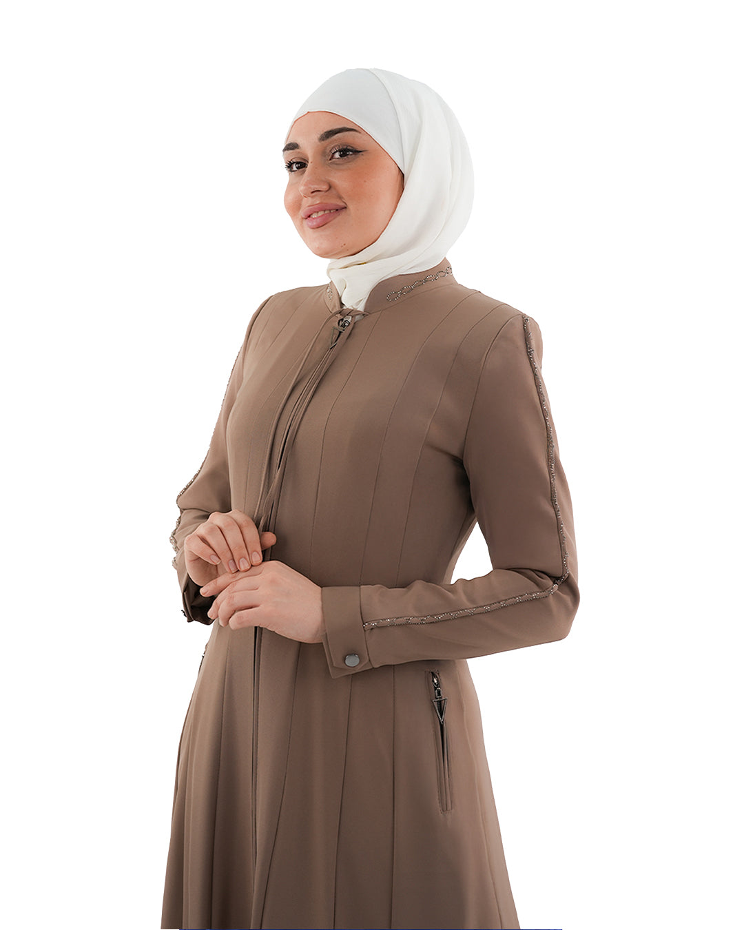 Almas Korean Fabric Jilbab with Rhinestones