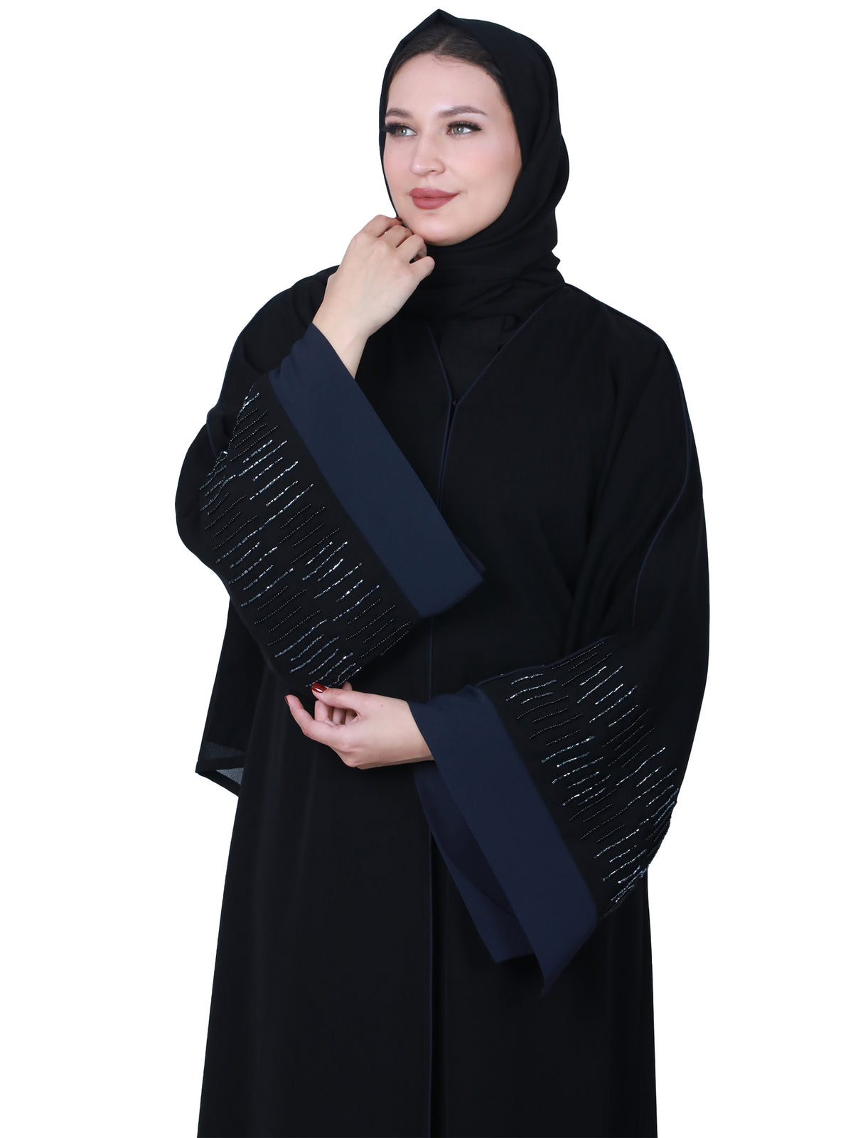 Ibtisam Plus-Size Abaya, Sizes 46–58