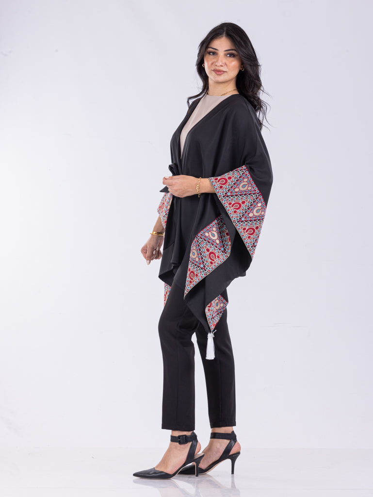 Embroidered Cape, Free Size