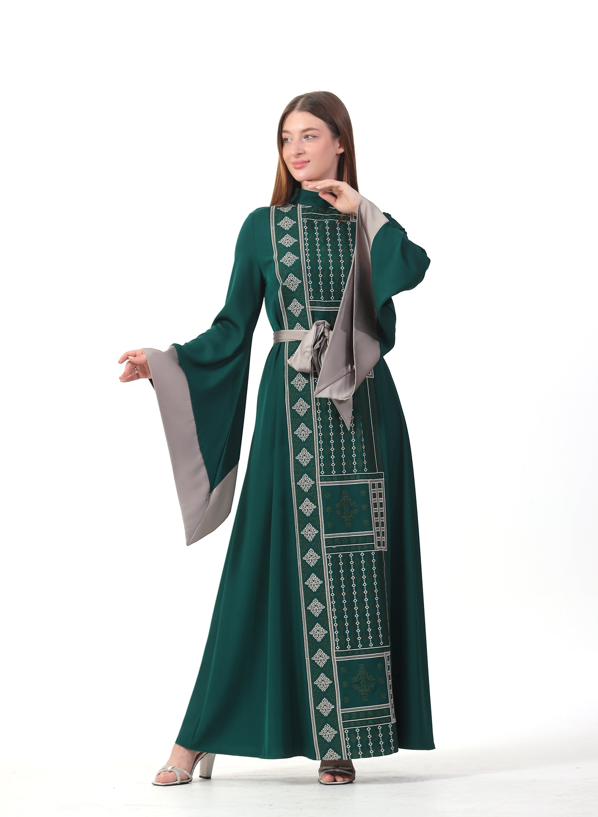Folla Embroidered Dress - She Chocolate