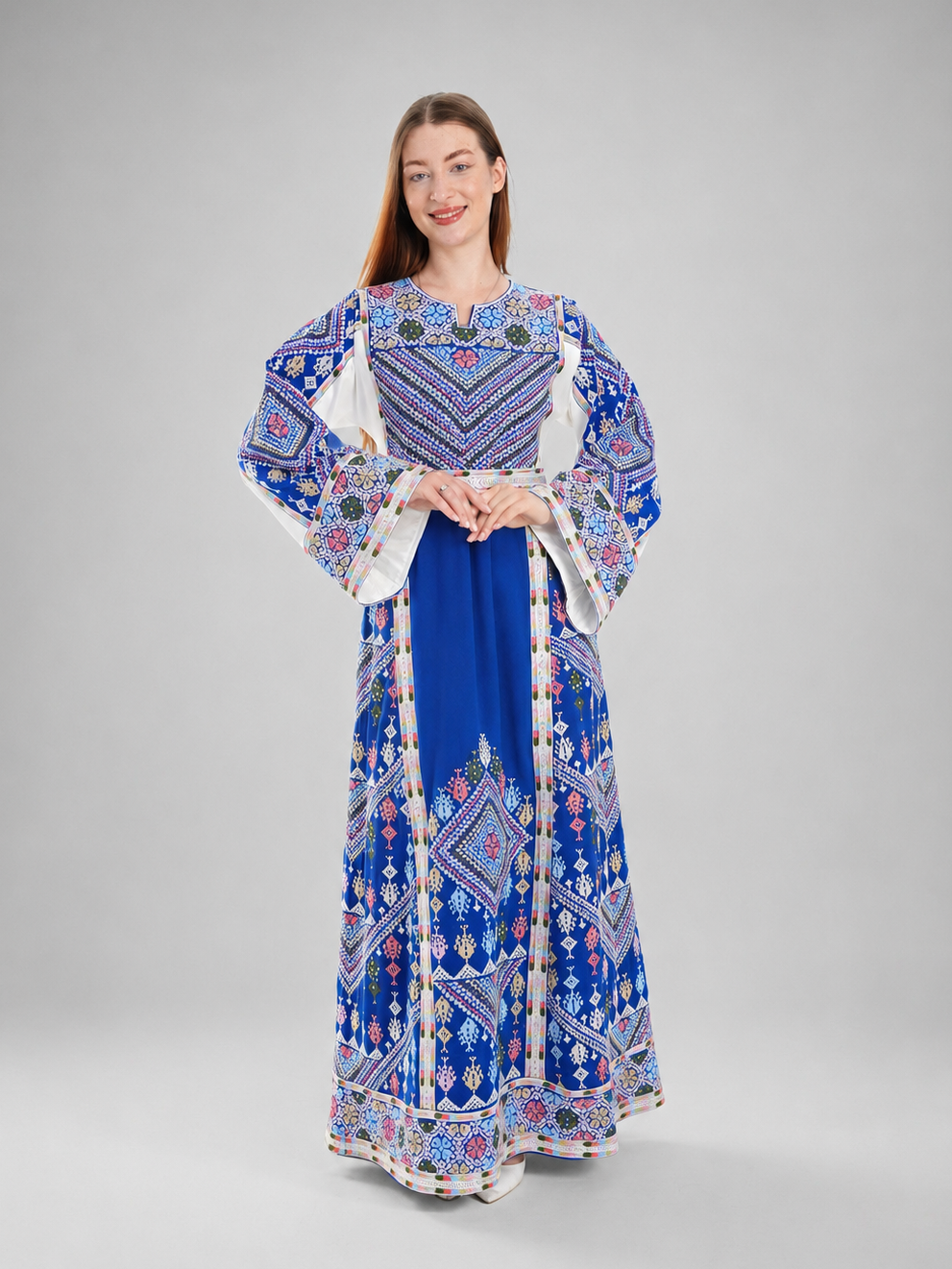 Women's traditional embroidered Shams thobe