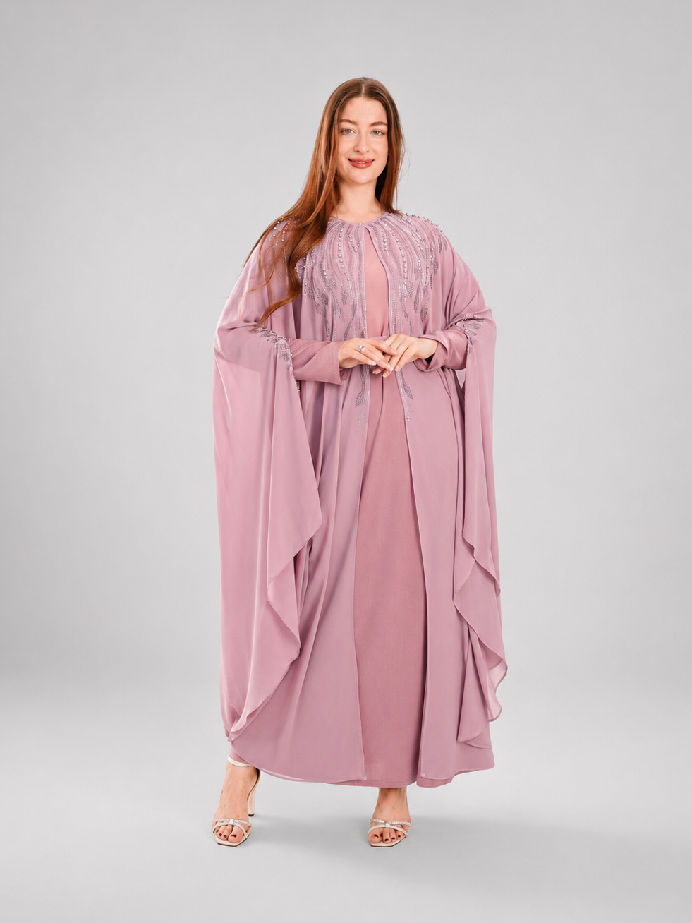 Lama Rhinestone Bisht