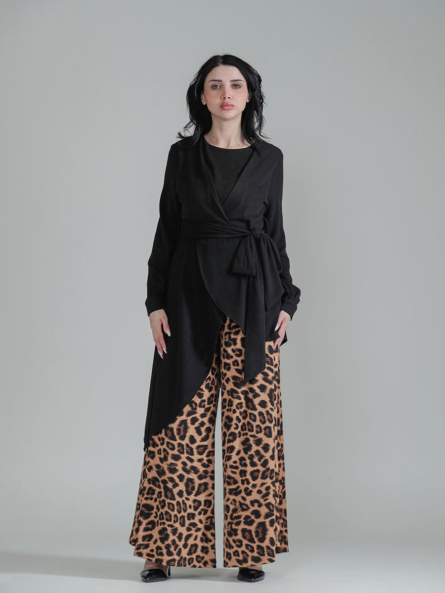 Tiger-Print Culotte Set