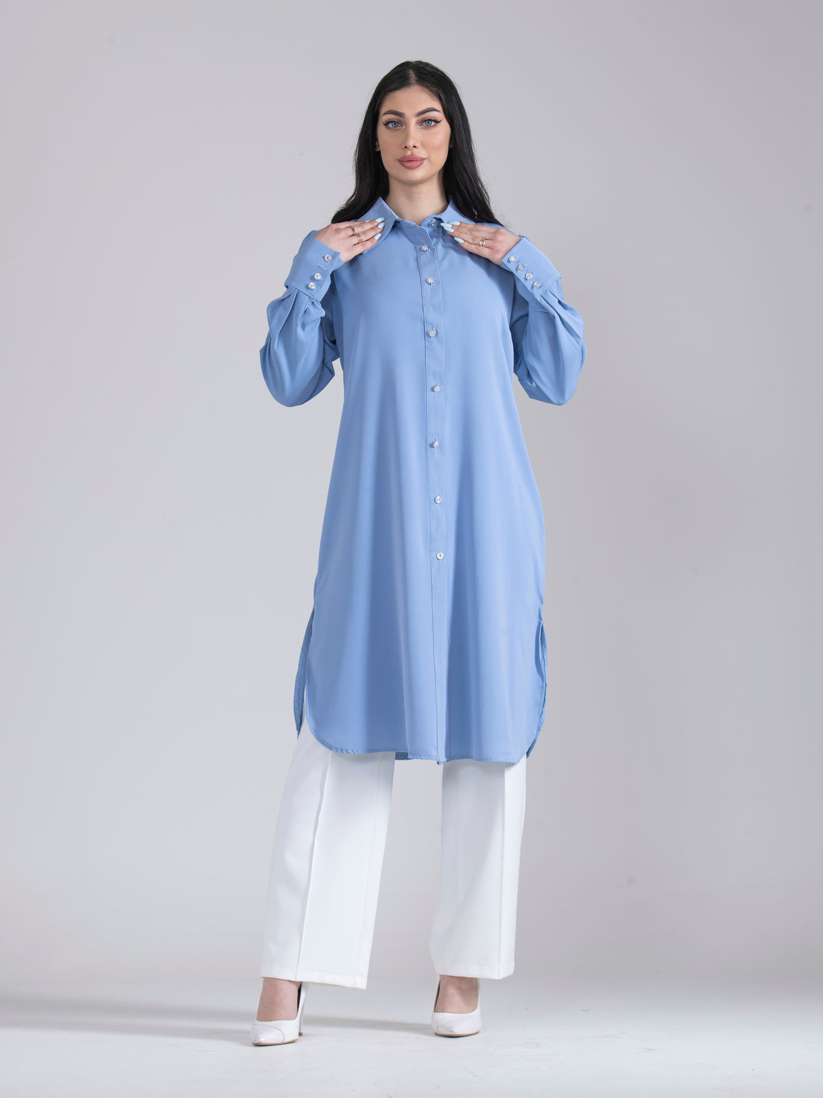 Comfort-Fit Long Shirt, Sizes 38–52