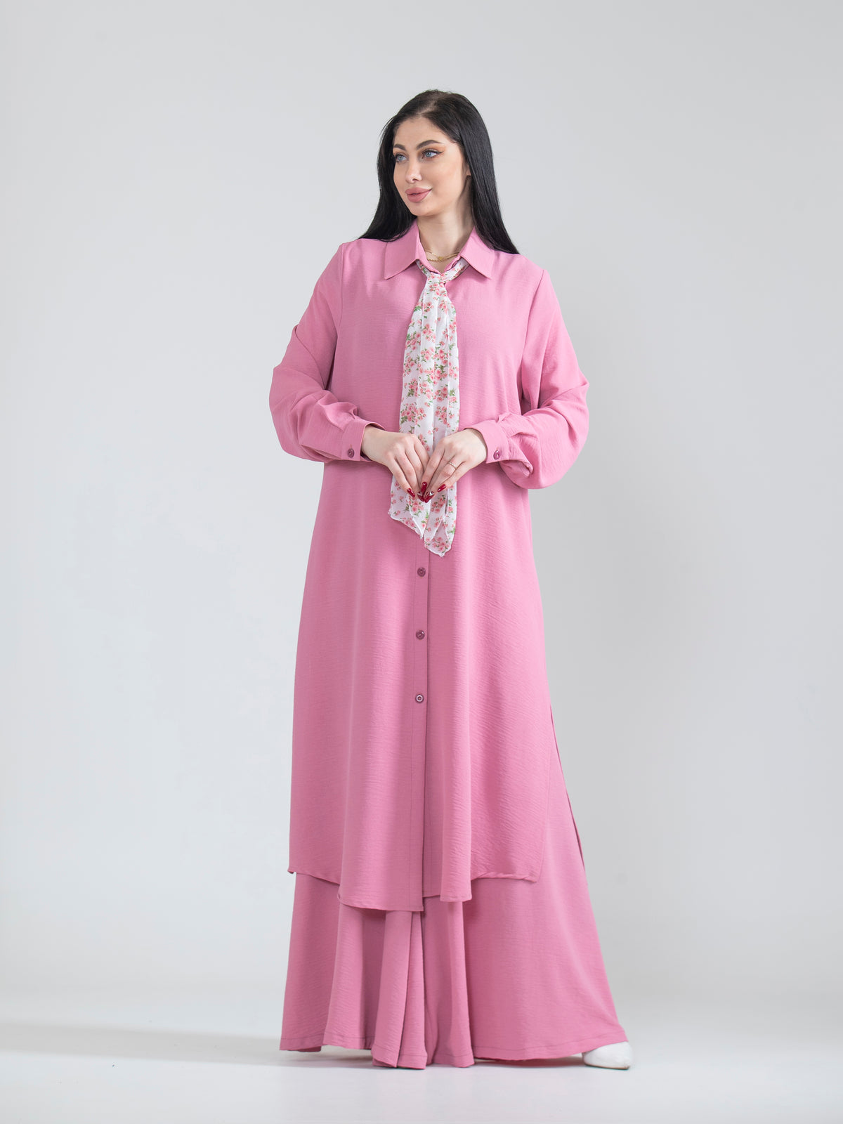 Sabah Long Shirt & Pants Summer Set