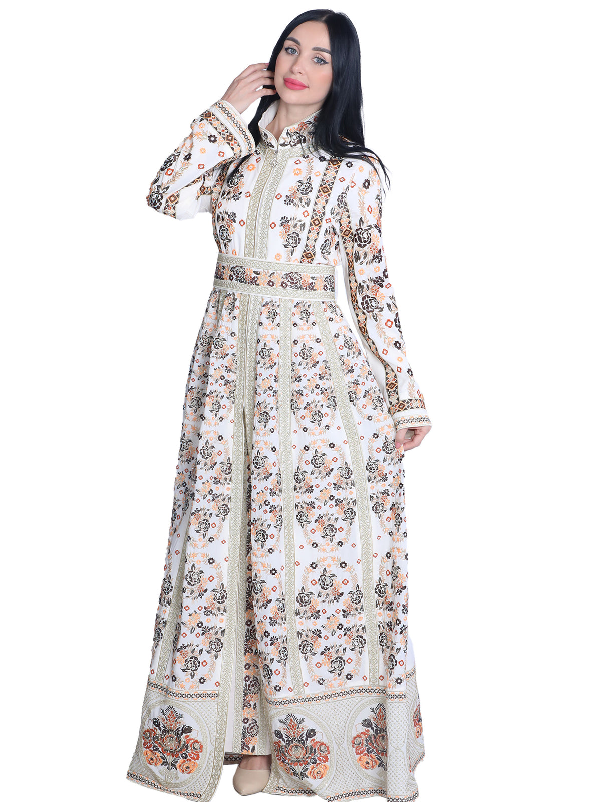 Embroidered caftan