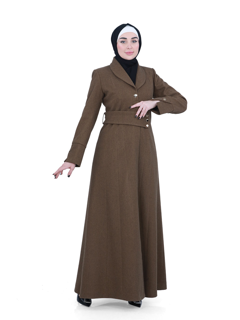 Ilaf Winter Jilbab with Waist Buttons