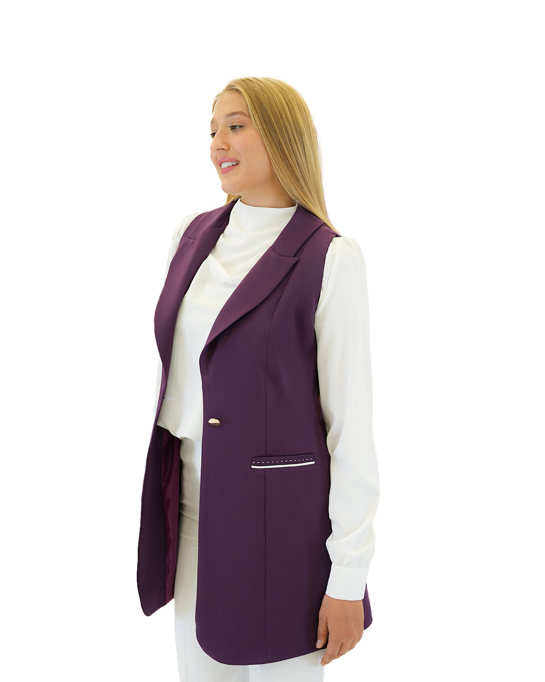 Classic Straight-Cut Vest, Sizes 38–52