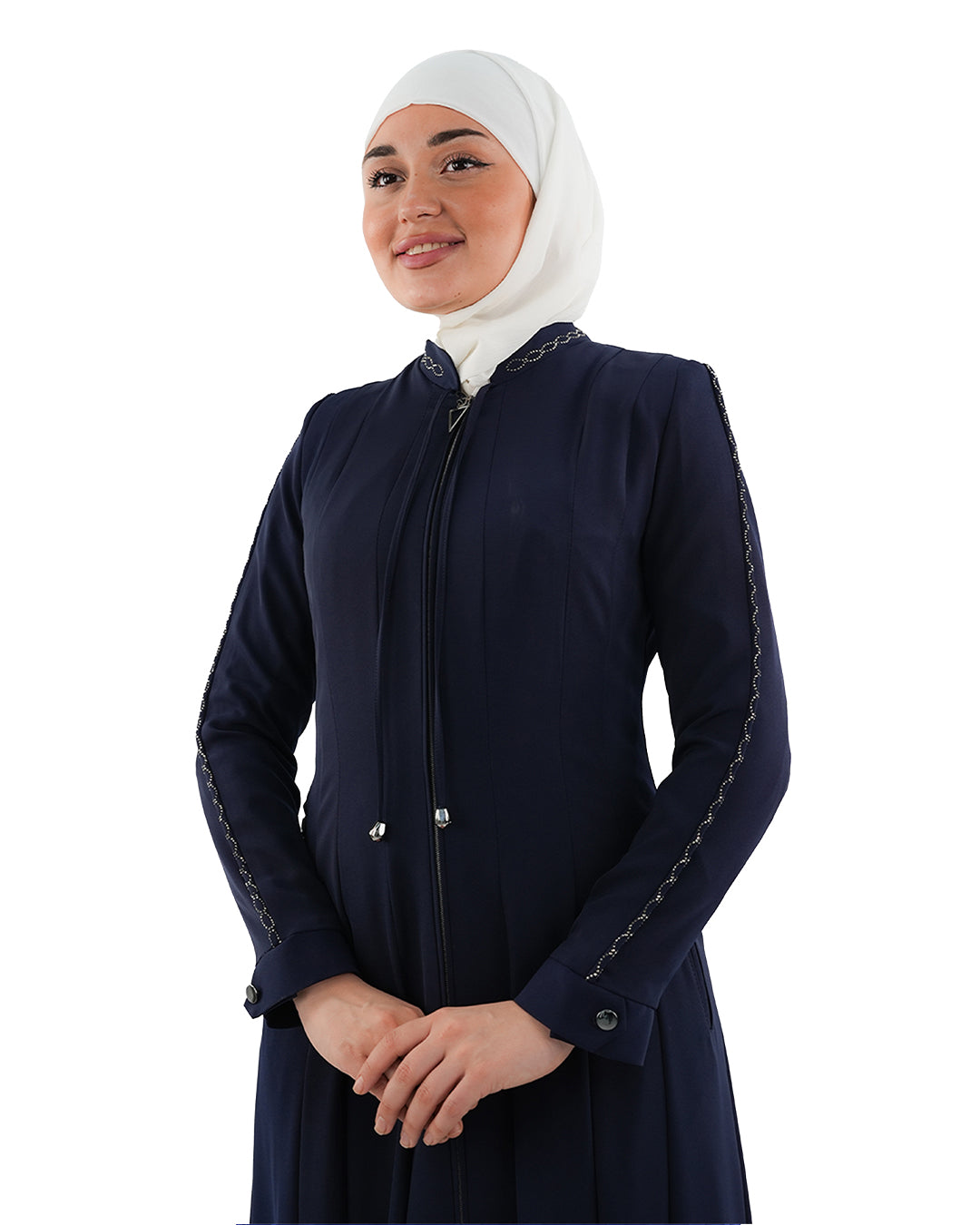 Almas Korean Fabric Jilbab with Rhinestones