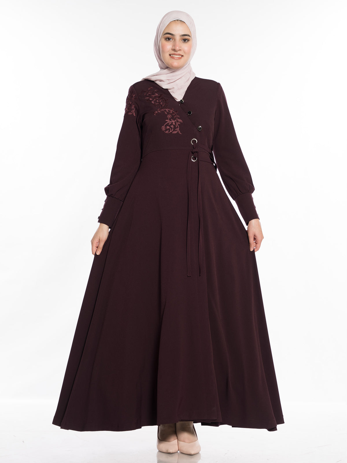 Nadine Chest-Embroidered Jilbab