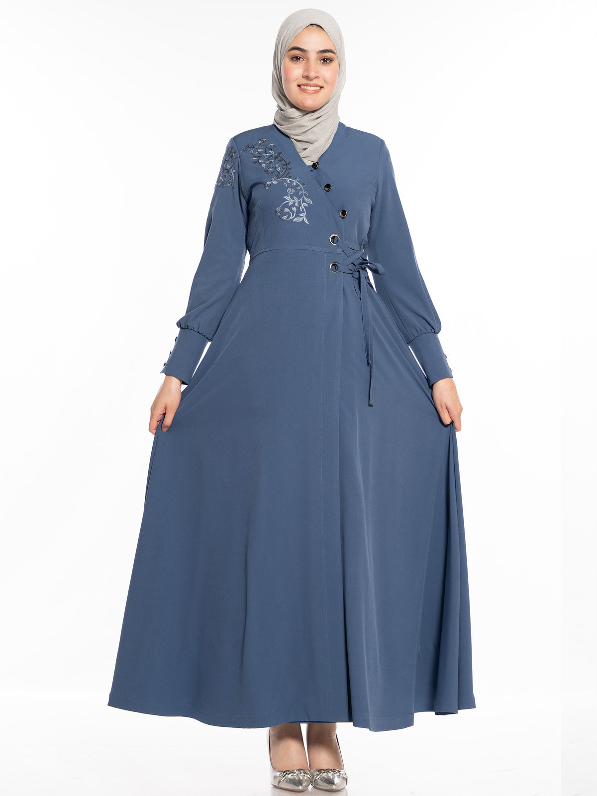 Nadine Chest-Embroidered Jilbab