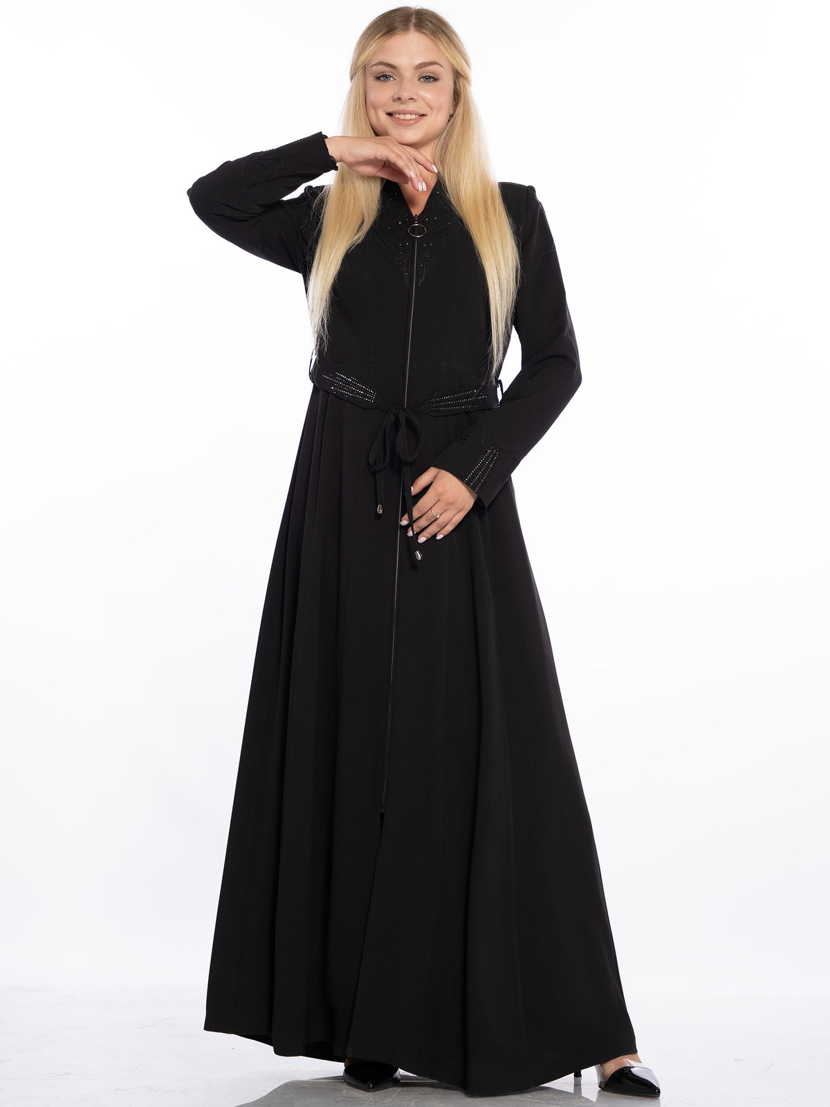 Rayhana Chest-Embroidered Jilbab