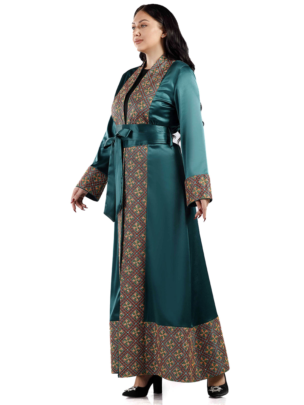 Lana Full-Length Bisht with Long Sleeves