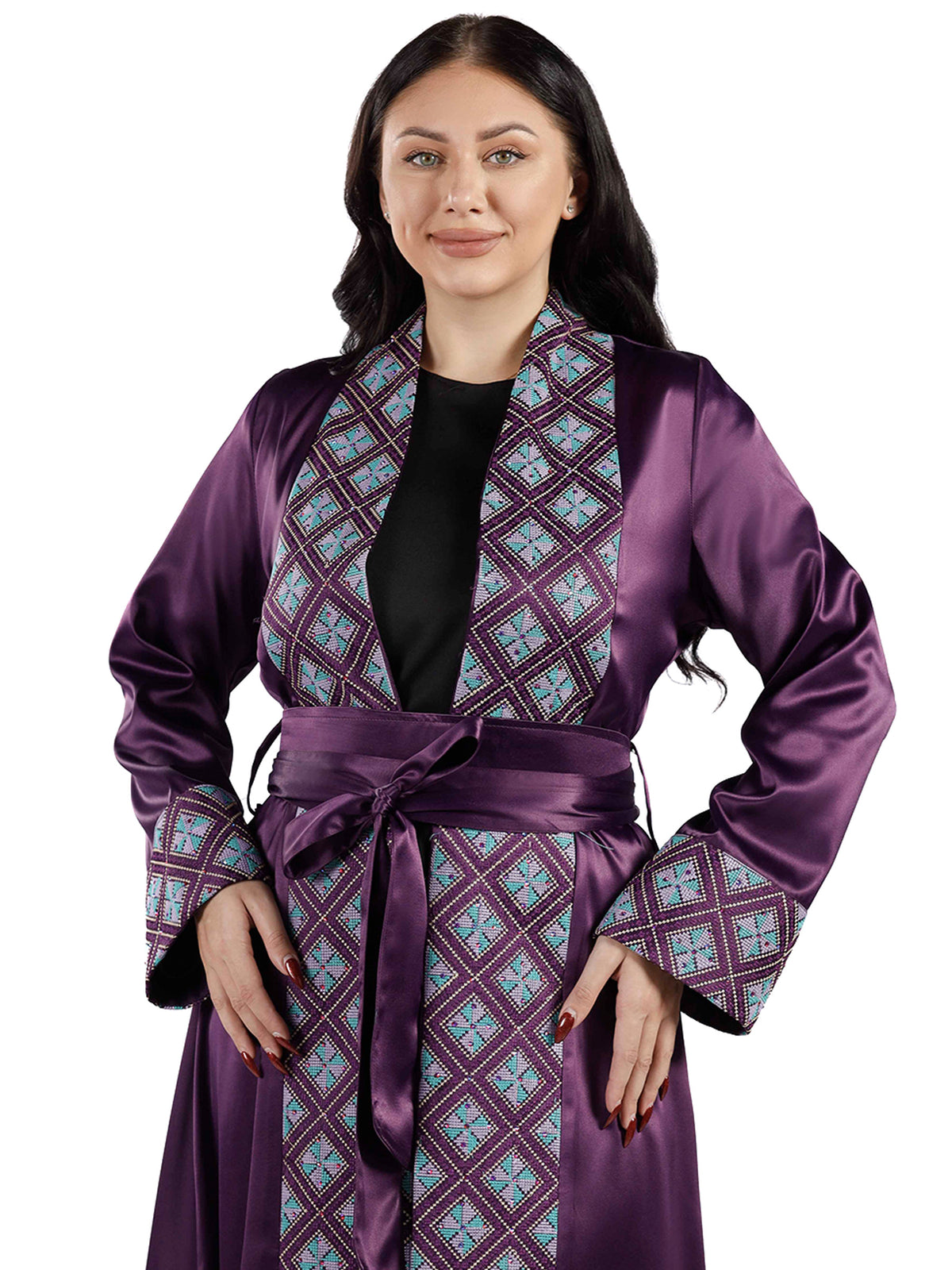 Lana Full-Length Bisht with Long Sleeves
