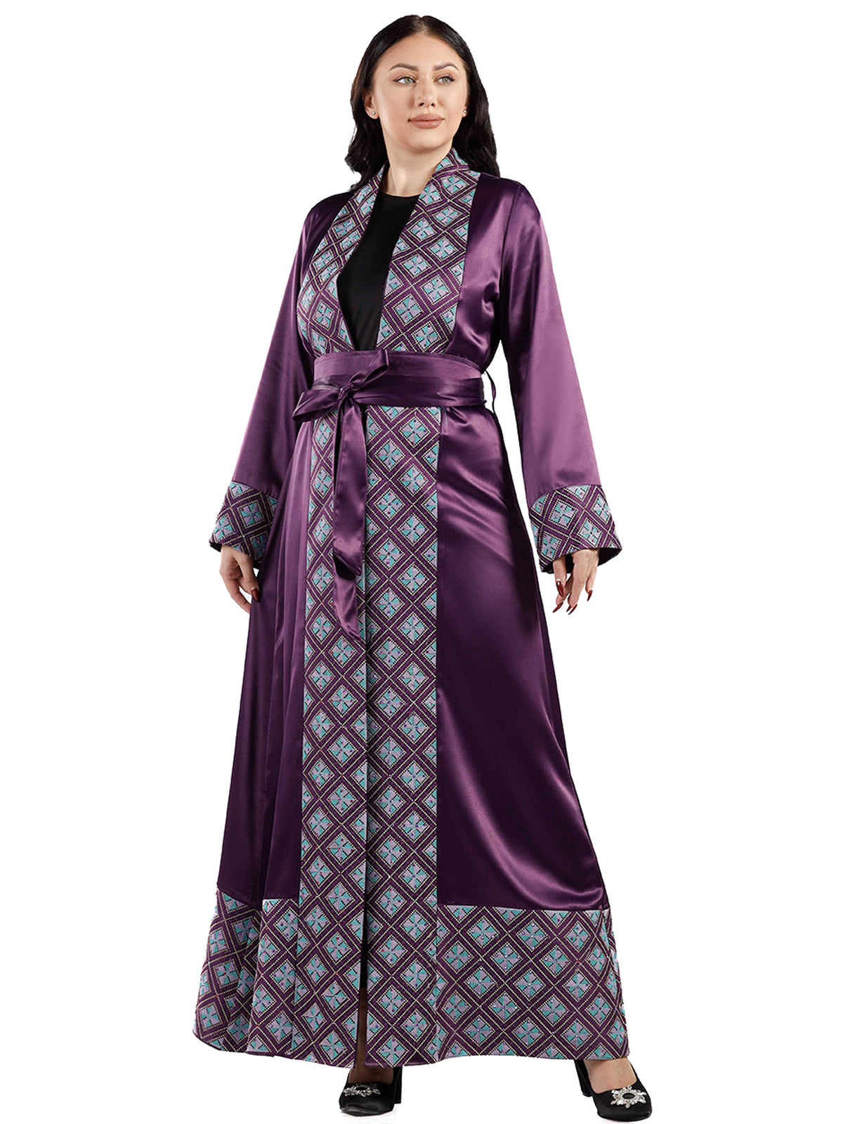 Lana Full-Length Bisht with Long Sleeves