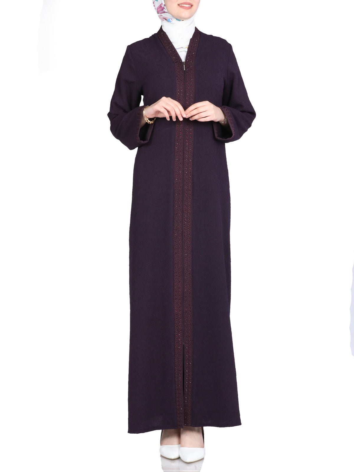 Maysoon Abaya in Jewel Tones