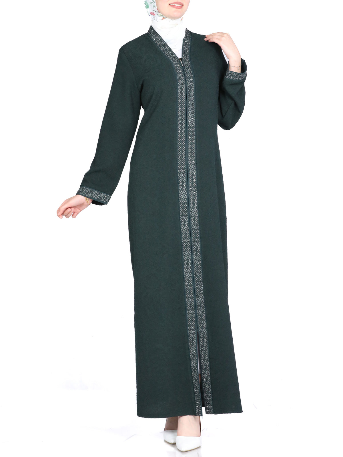 Maysoon Abaya in Jewel Tones