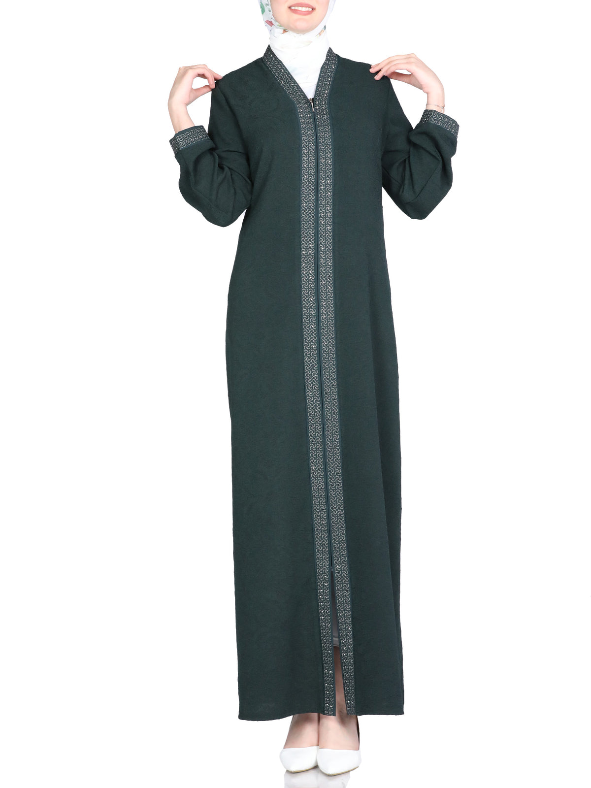 Maysoon Abaya in Jewel Tones