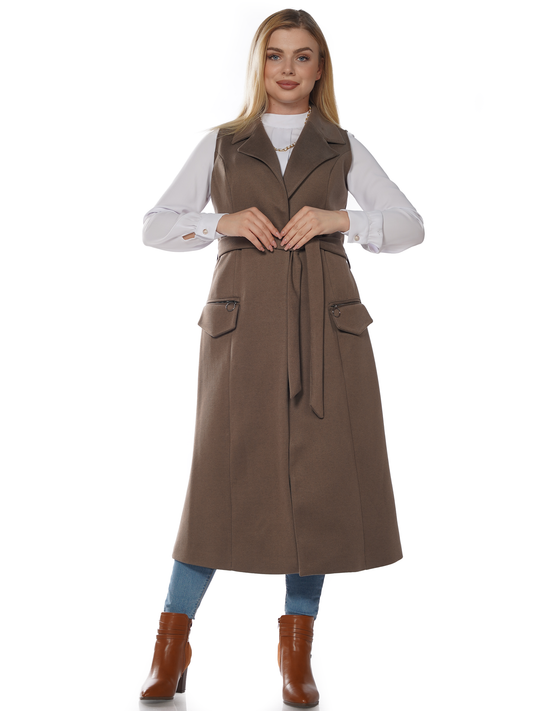 Women's long vest