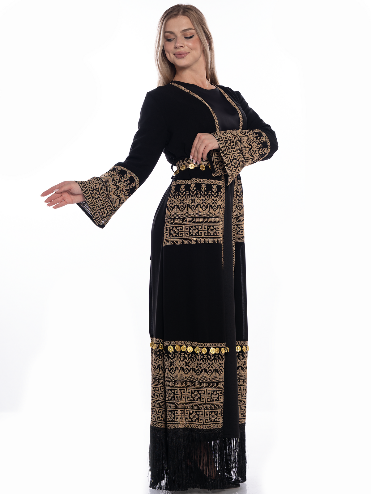 Shahd Full-Length Embroidered Bisht