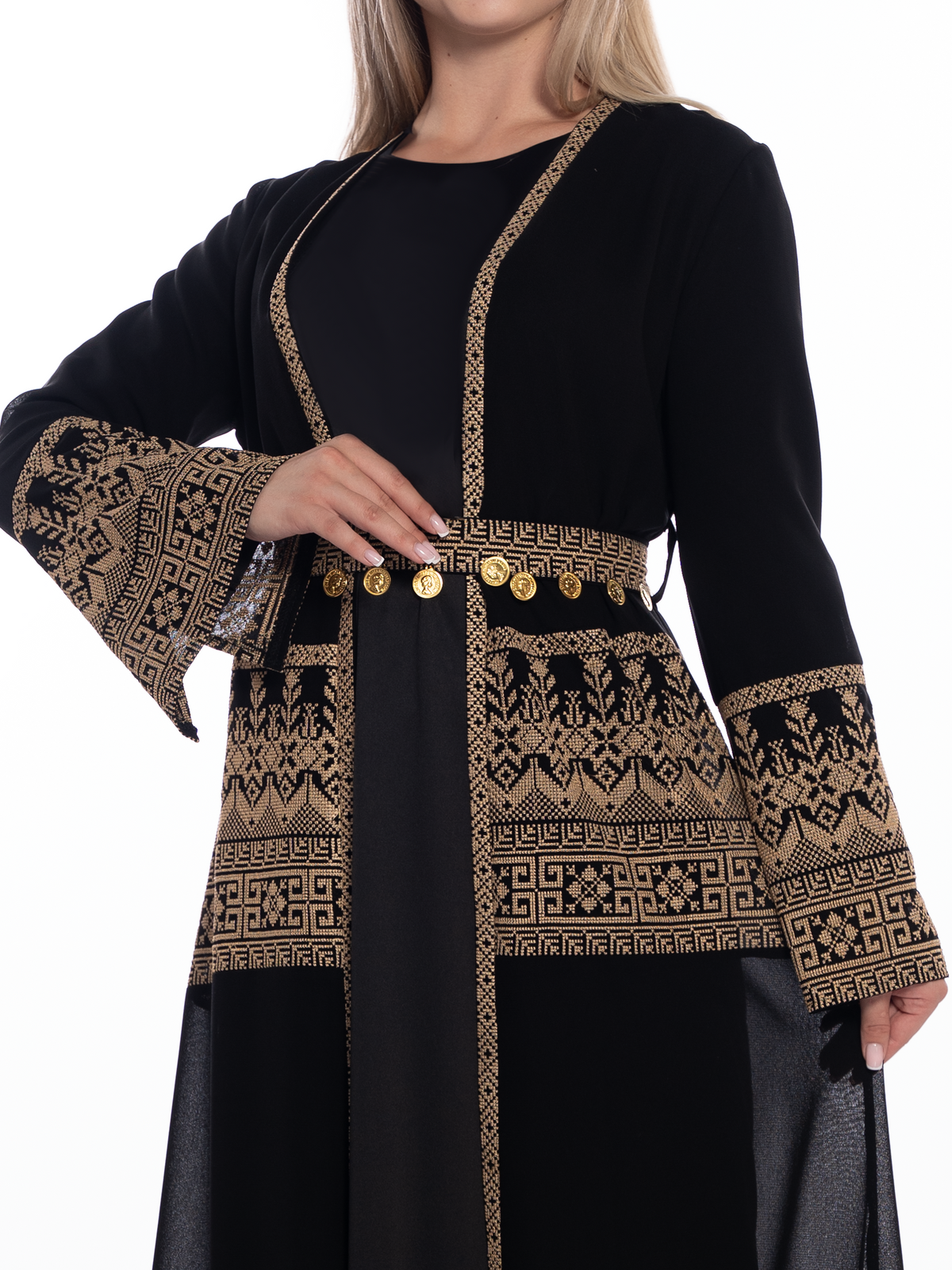 Shahd Full-Length Embroidered Bisht