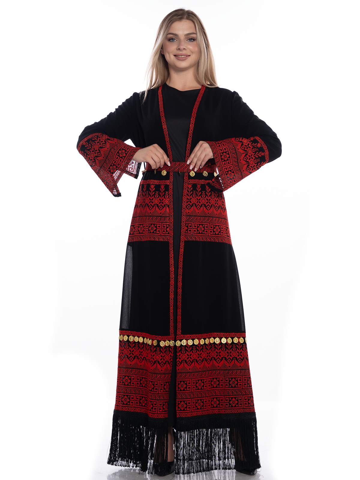 Shahd Full-Length Embroidered Bisht