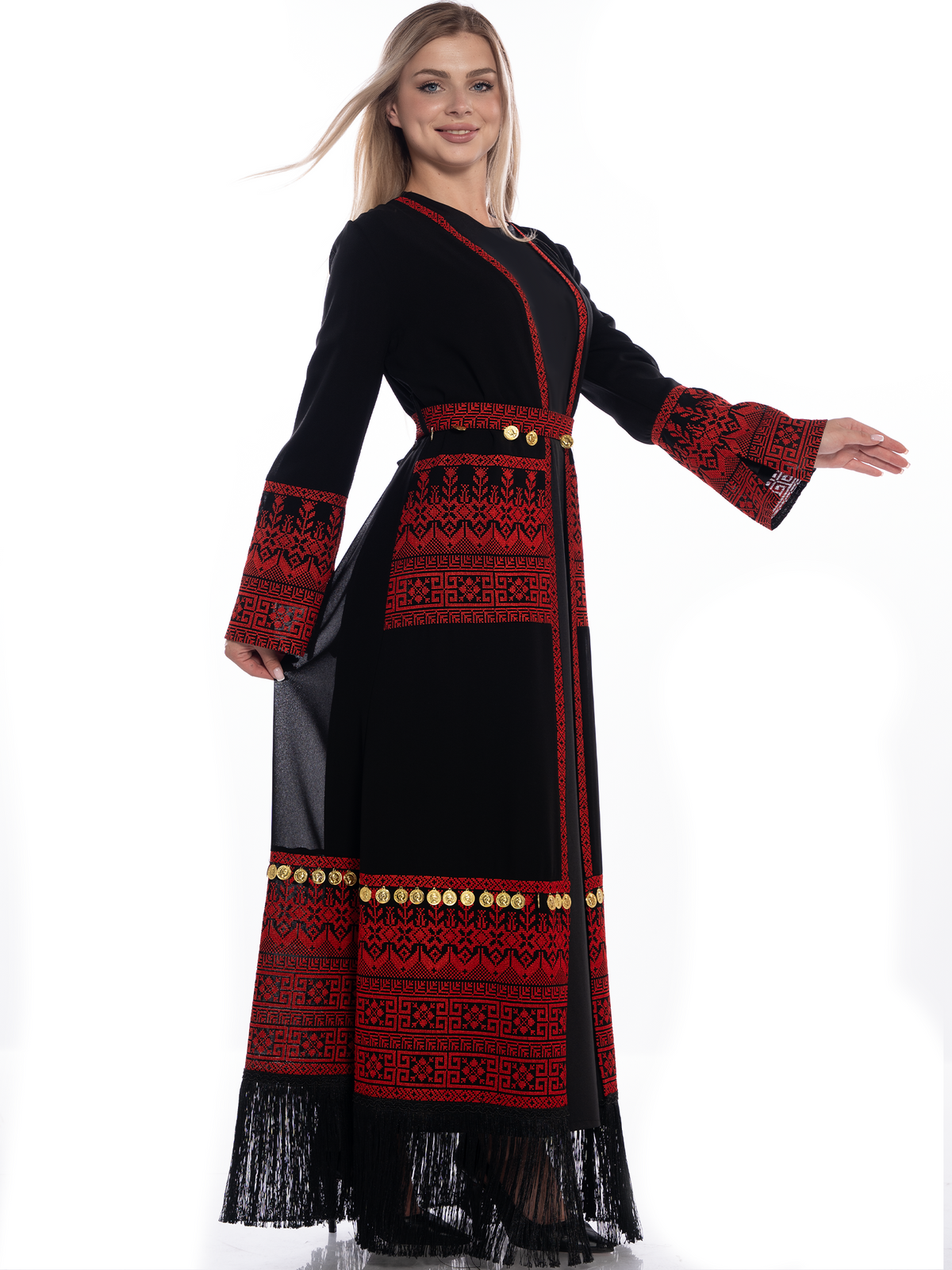 Shahd Full-Length Embroidered Bisht