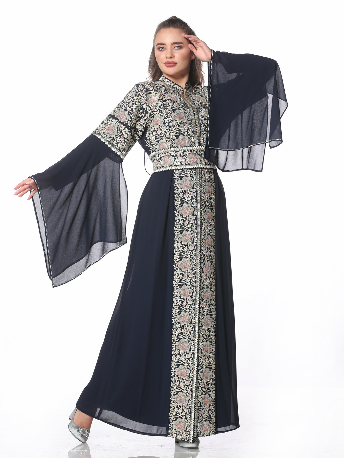 Joumana Two-Piece Embroidered Kaftan