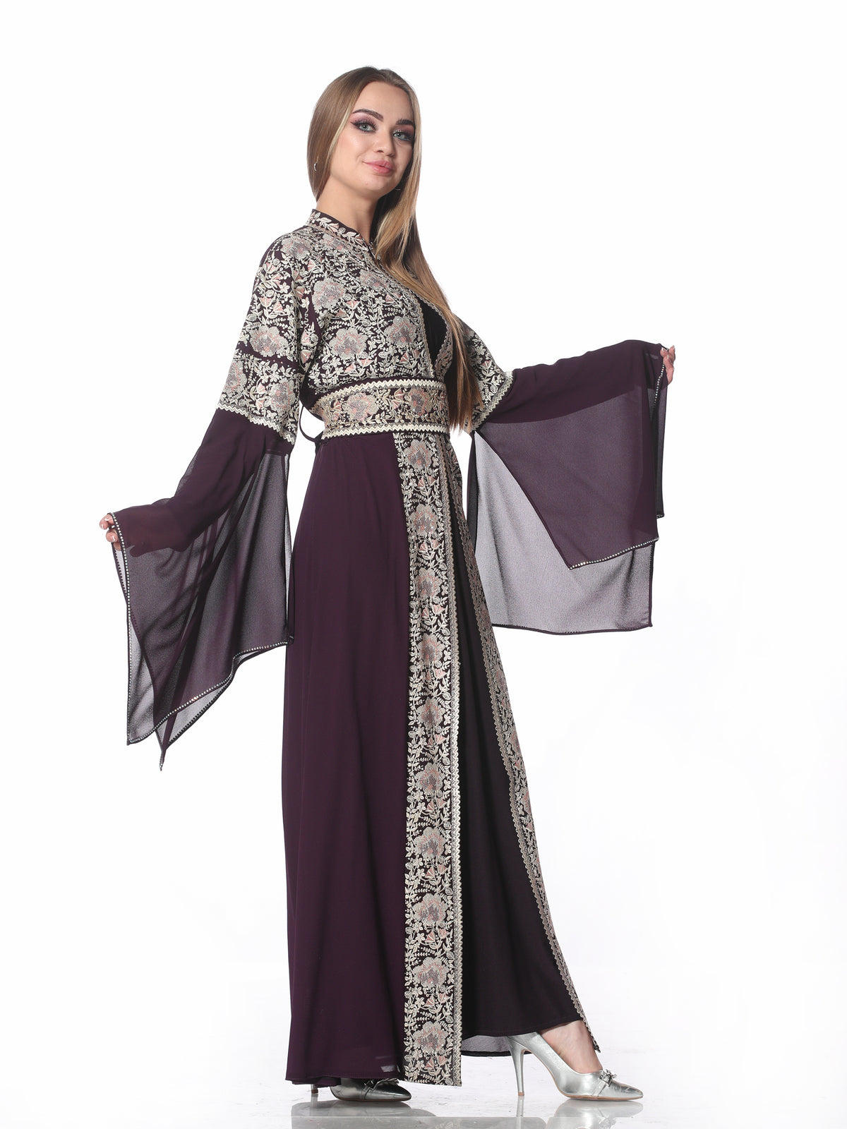 Joumana Two-Piece Embroidered Kaftan