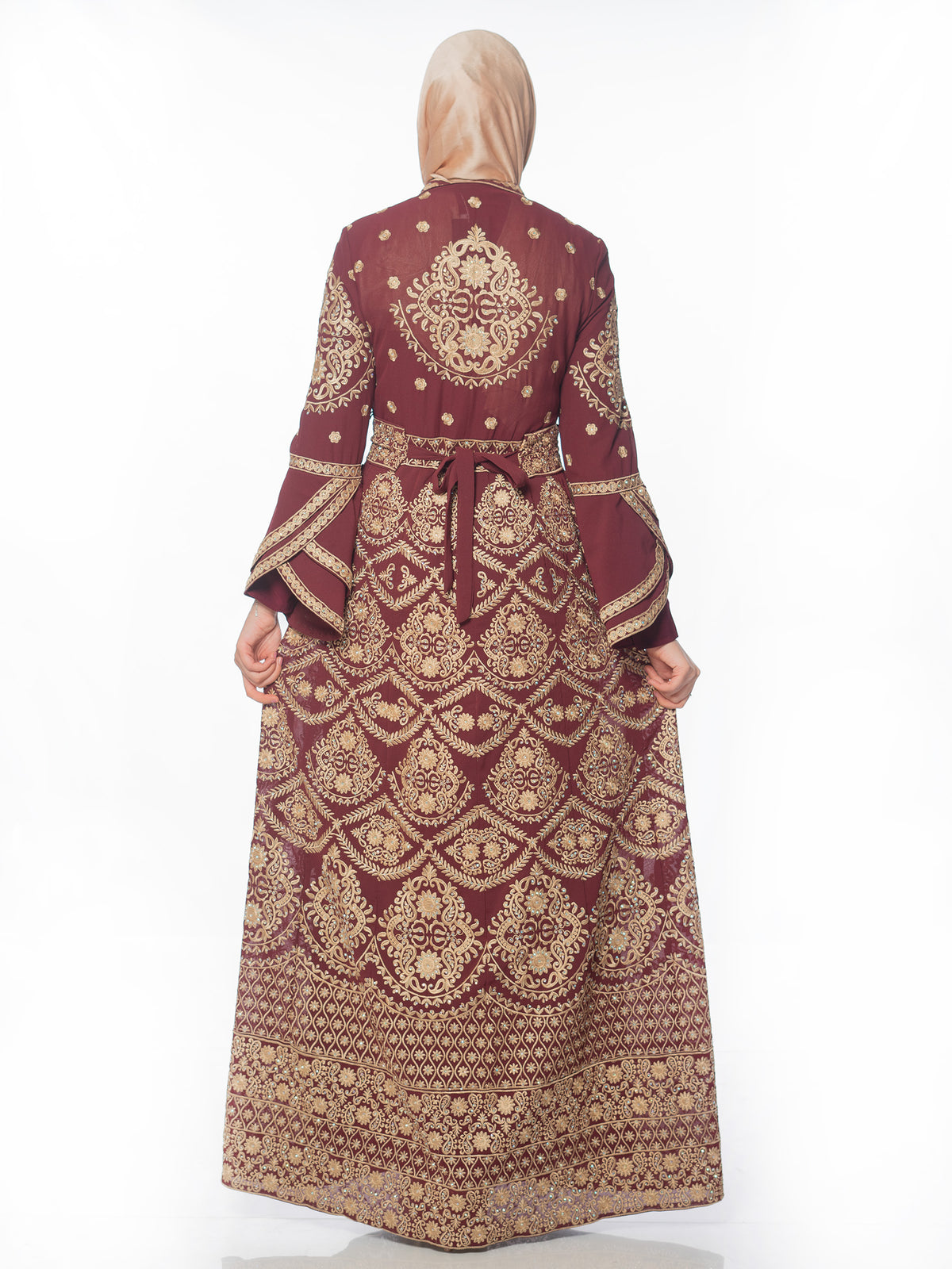 Dahab Kaftan with Gold Embroidery