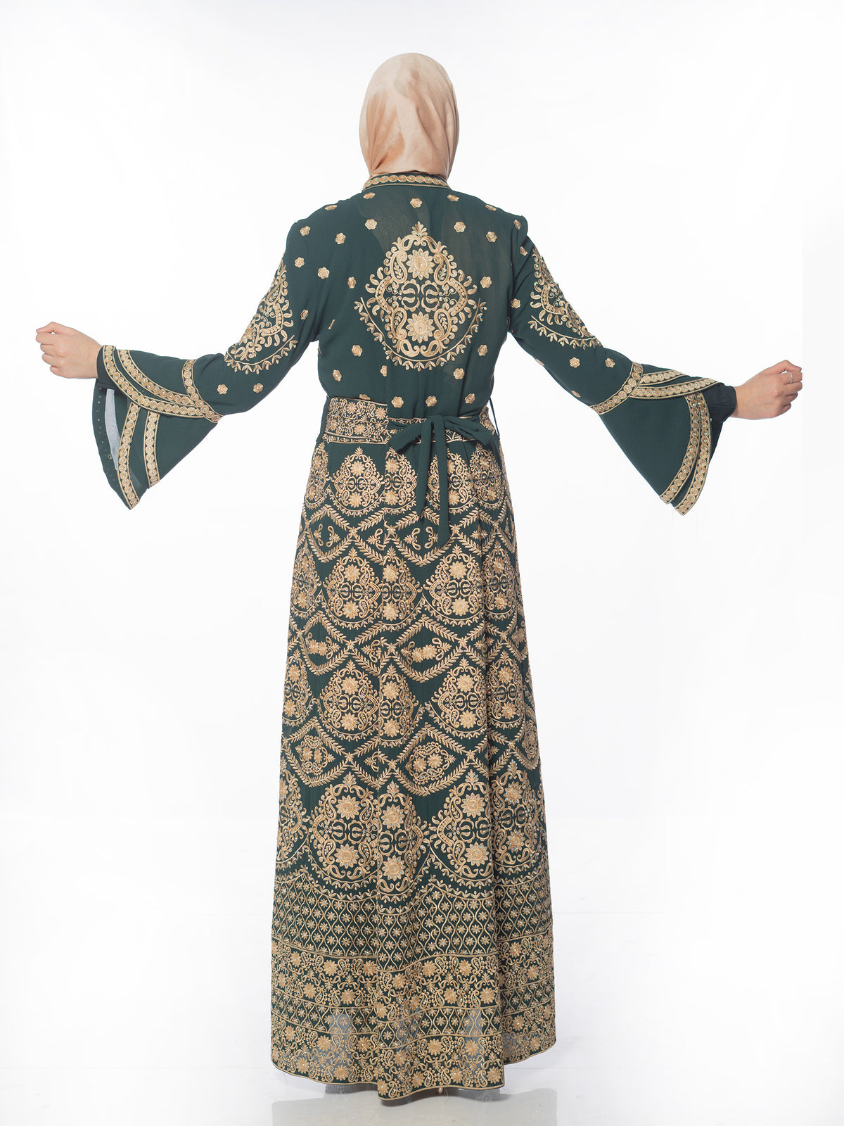 Dahab Kaftan with Gold Embroidery