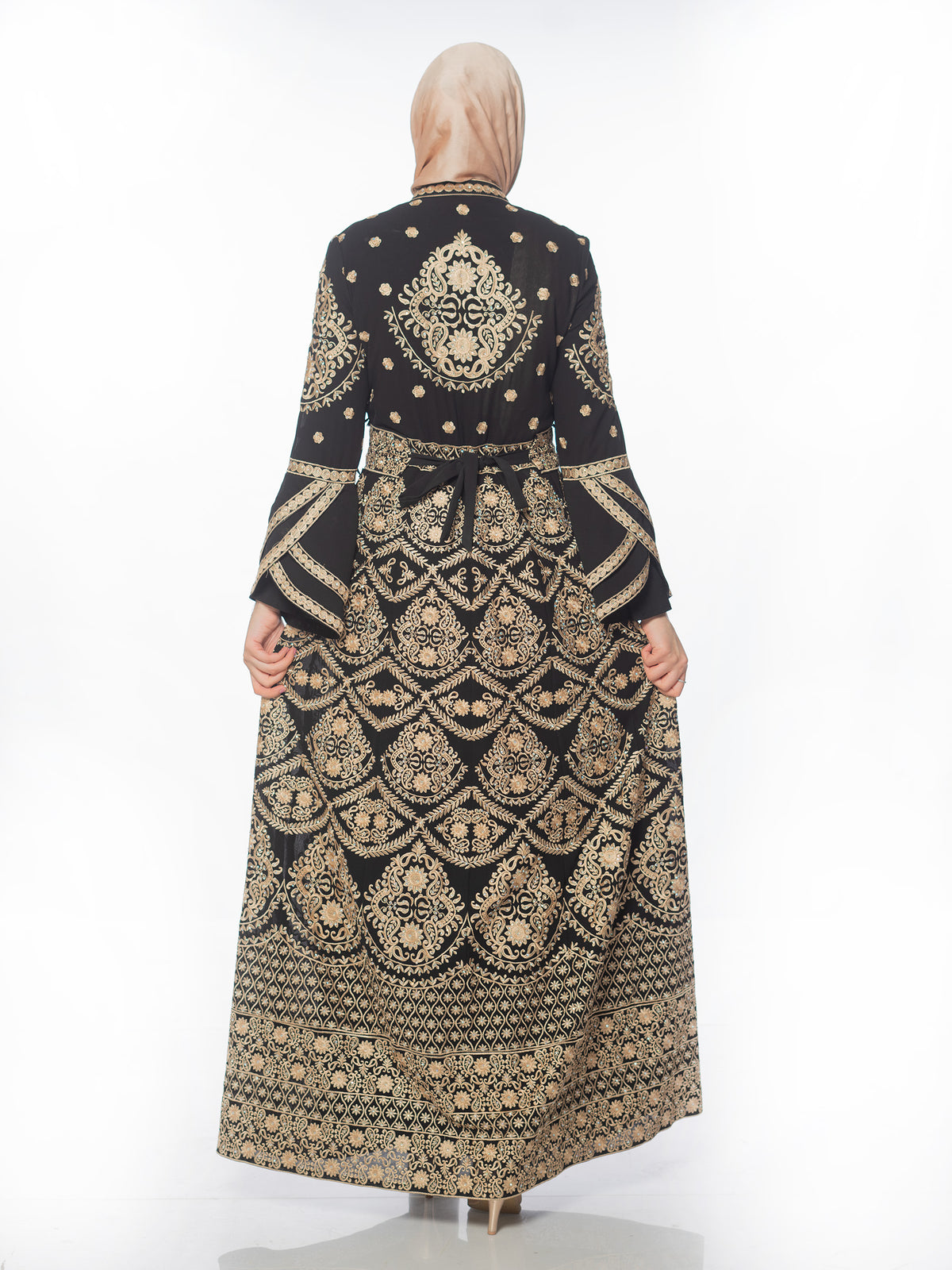 Dahab Kaftan with Gold Embroidery