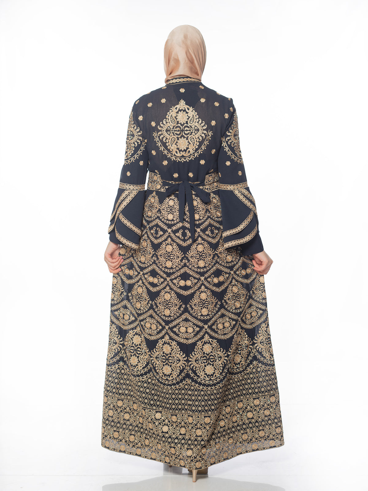 Dahab Kaftan with Gold Embroidery