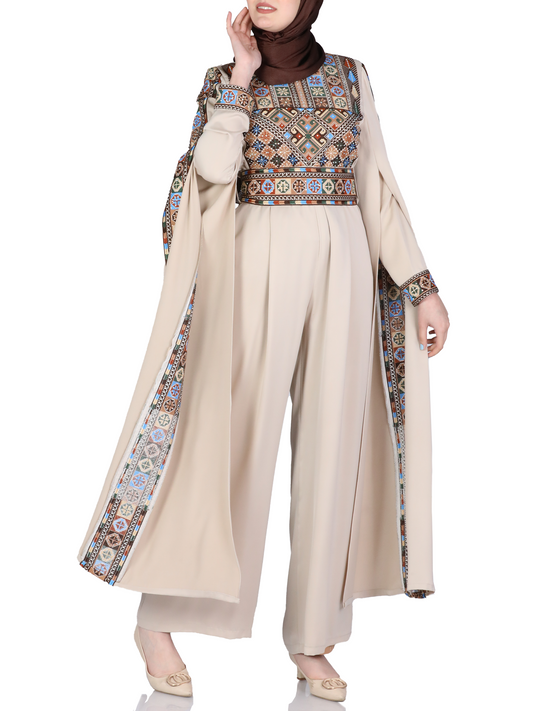 Women's embroidered jumpsuit
