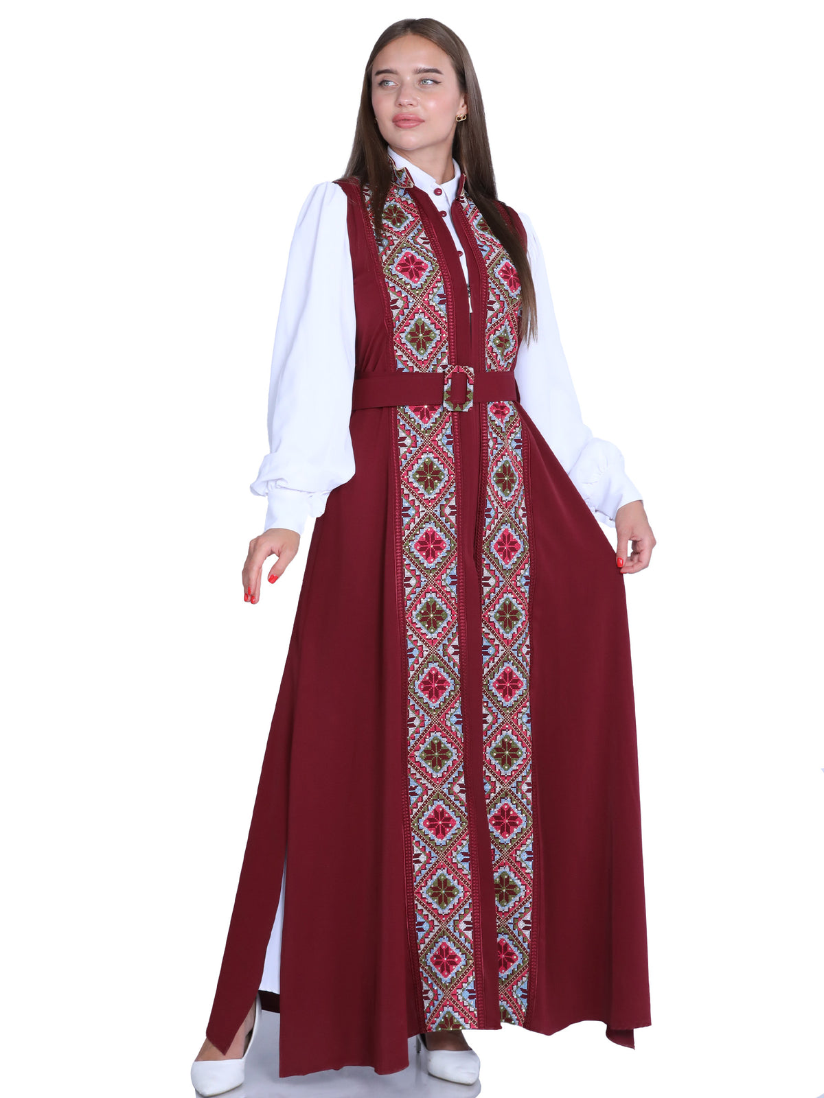 Yara Two-Piece Embroidered Bisht