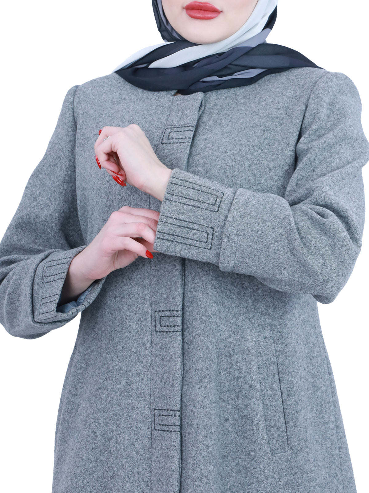 Rida Plus-Size Winter Jilbab, 46–54