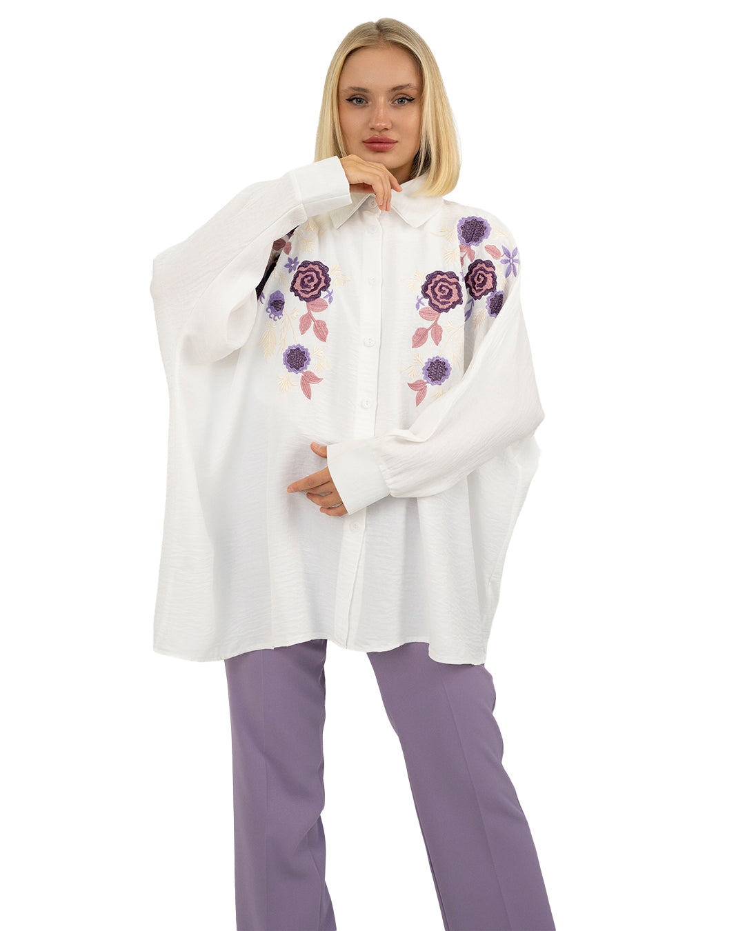 Anwar Embroidered Shirt Set in 6 Colors