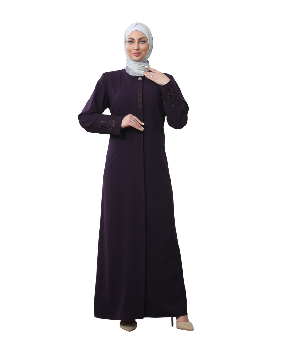 Comfort Plus-Size Flowy Jilbab - She Chocolate