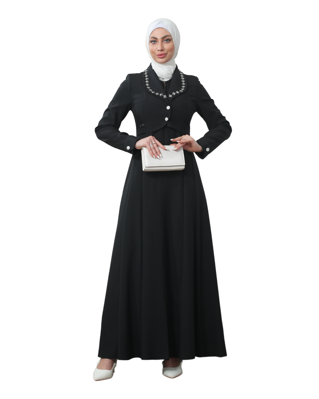 The Pearl Embroidered Jilbab in 5 Colors - She Chocolate