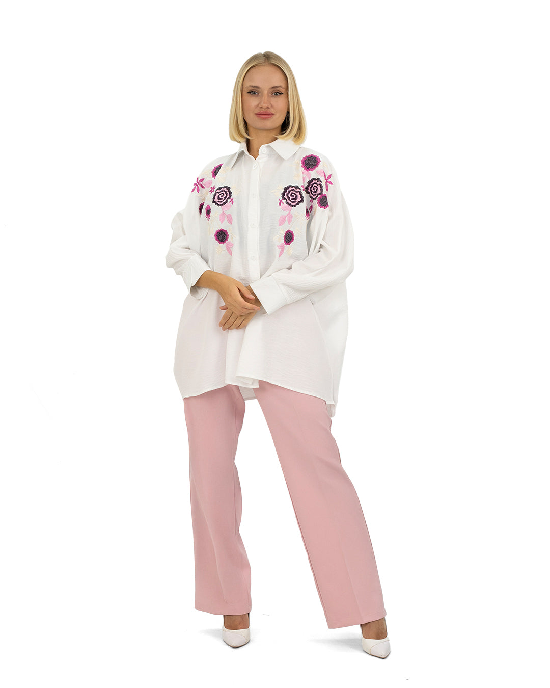 Anwar Embroidered Shirt Set in 6 Colors