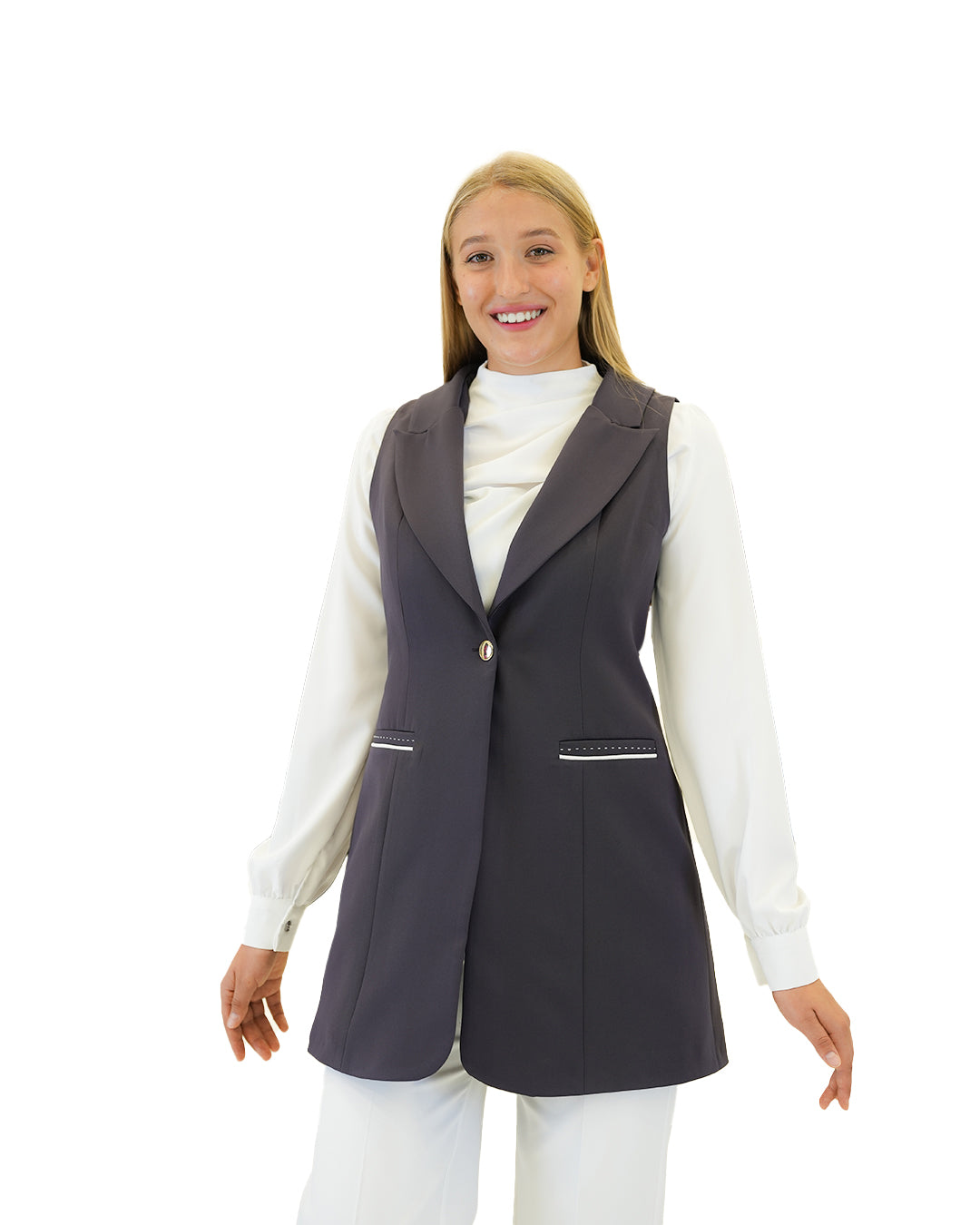 Classic Straight-Cut Vest, Sizes 38–52