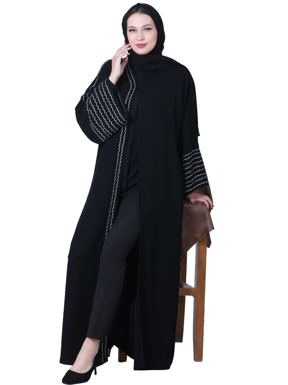 Najwa Plus-Size Abaya, Sizes 46–58 - She Chocolate