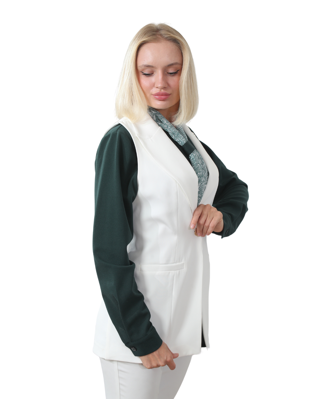 Batoul Shirt & Vest Set, Sizes 38–54