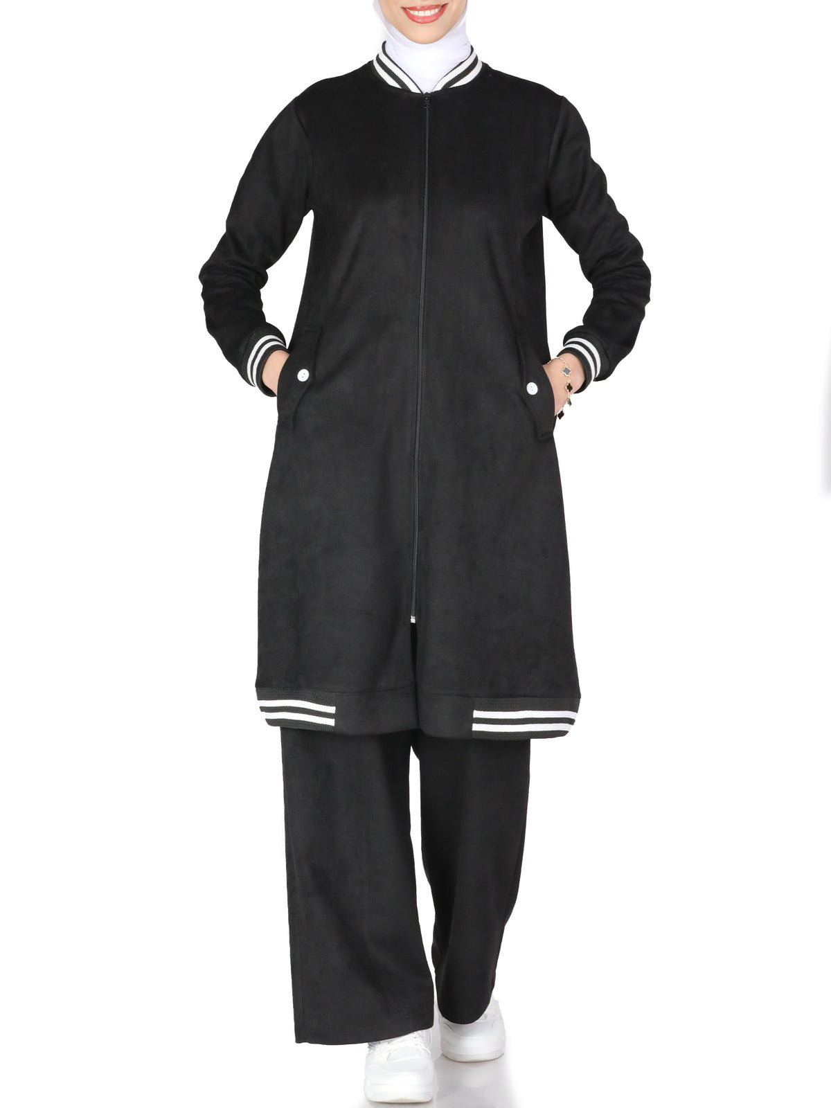 Salsabeel Two-Piece Winter Set, Sizes 38–52 - She Chocolate